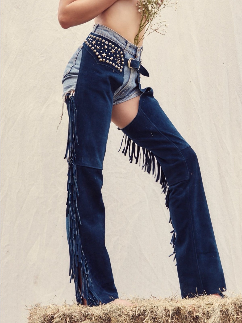 Understated Leather Fringe Chaps